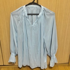ハクプリントブラウス(水色)の画像