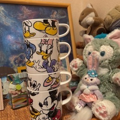 未使用 ディズニー スタッキングマグカップ 4個セット（ミッキー＆フレンズ）の画像