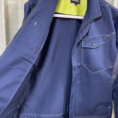 ファインアシスト　制電3Dカット長袖ジャンパー　L 作業着 長袖ブルゾン ジャケット 作業服 ワークマン　ネイビー　紺の画像