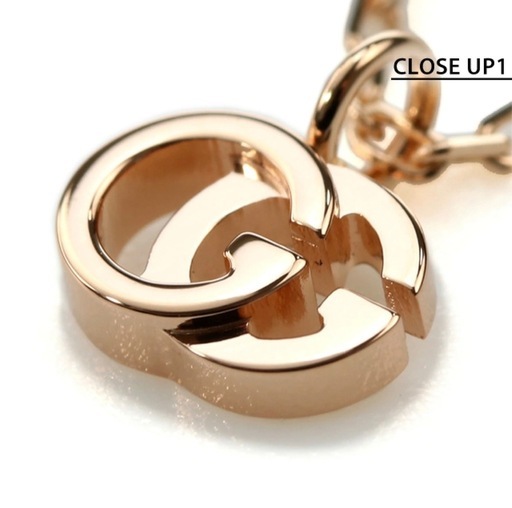 GUCCI グッチ ネックレス ダブルＧ チェーン ペンダント K18 ローズゴールド 新品同様　正規直営店　687118 J8500