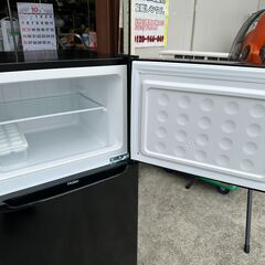 【動作保証あり】Haier ハイアール 2021年 JR-N130B(K) 130L 2ドア 直冷式 冷凍冷蔵庫【管理KRR786】の画像