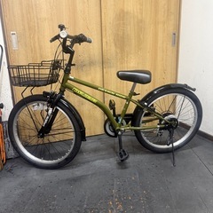 中古車　Jrマウンテン　DRIDE　22インチ　6段変速　LEDライト　美品 中古車 Jrマウンテン DRIDE 22インチ 6段変速 LEDリモコンライト 美品