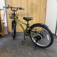 中古車 Jrマウンテン DRIDE 22インチ 6段変速 LEDリモコンライト 美品