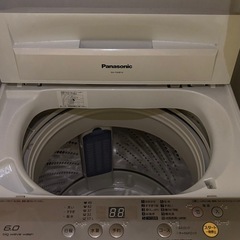 【10/18 19引き取り板橋区】Panasonic 全自動洗濯機 6kg 洗濯機ラック付の画像