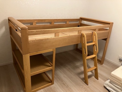 値下げしました！　浜本工芸　ロフトベッド　ナチュラル