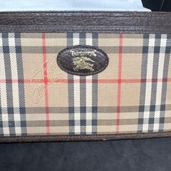 美品　Burberrys　お札いれ　財布　ノバチェック　ホースロゴ　レザーケースの画像