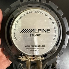 ALPINE 16cmスピーカー　2個の画像