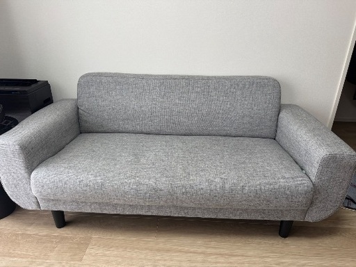 【LOWYA】グレー 2人掛けソファ LOWYA ロウヤ ソファ ソファベッド リビングソファ 二人掛け ソファ