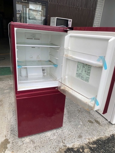 NO B560?福岡市内配送設置無料✨?AQUA アクア 冷蔵庫（157L・右開き）ルージュ AQR-16E（R）