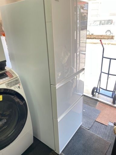 北九州市内配送無料　保証付き 東芝GR-K33SXV-ZW 冷蔵庫 VEGETA（ベジータ）SXVシリーズ クリアシェルホワイト [3