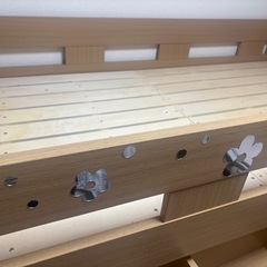 【交渉中】木製ロフトベッド　　ナチュラルウッド　京都府南部　4点セット　近隣引き渡し限定の画像