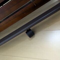 折りたたみシングルベッド(木製すのこタイプ)の画像