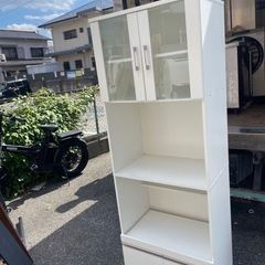 配送可能 食器棚 キッチンボード レンジ台 家具 収納家具 キッチン収納の画像