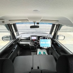 安心の総額表示！車検満たん★ホンダN-BOXカスタム禁煙車バックモニター電動スライドドアBluetoothナビTVステアリングスイッチetc純正アルミホイールの画像