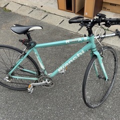 BIANCHI ビアンキ ローマ2 ROMAⅡ クロスバイク 水色 イタリア製 8速ギア SHIMANOの画像