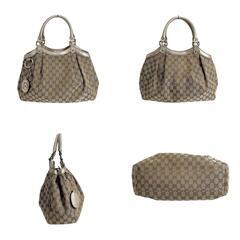 グッチ 211944 トートバッグ ベージュ  GUCCI スーキーバッグ GGキャンバスの画像