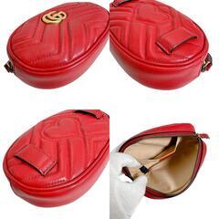 グッチ 476434 ボディバッグ レッド  GUCCI GGマーモントの画像