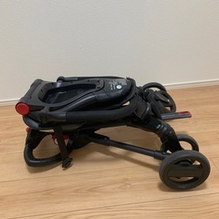 ウェルバオ 折りたたみ式ベビーカー 黒の画像