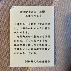 敬宮愛子さま　お印　五葉つつじの模様の小物入れの画像