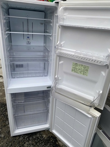NO B572?福岡市内配送設置無料✨?シャープ SHARP 冷蔵庫 （270L・右開き） 2ドア ホワイト SJ-PD27Y-W