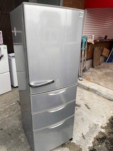 NO B571?福岡市内配送設置無料✨?AQUA アクア 冷蔵庫（355L・右開き）ブライトシルバー AQR-361C（S）