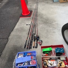 釣具一式、竿、リールなど
の画像