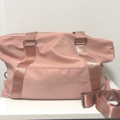 ピンク ボストンバッグ 調整可能ストラップ付き 旅行用バッグ スポーツバッグの画像