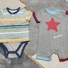 子ども服　ベビー服　70 ロンパース　肌着　半袖　セット　まとめ　の画像
