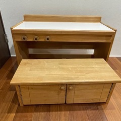 【2way】おままごとテーブルの画像