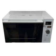 [山善] 電子レンジ オーブンレンジ 18L 一人暮らし 二人暮らし フラットテーブル トースト機能付き オーブン機能付き 自動メニュー18種類 簡単お手入れ グリル機能 ホワイト YRP-F181TV(W)の画像