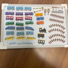 【おもちゃまとめ売り】ダイソー　プチ電車シリーズ　線路　レール　新幹線　マグネット遊び　プラレールの画像