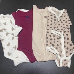 【20日まで】新品・ブランド含む　ベビー服60〜70秋冬　ロンパース・肌着まとめての画像