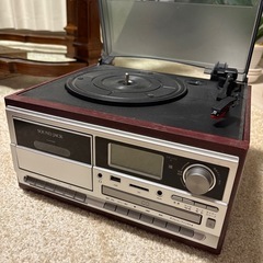 レコードプレーヤー CDデッキ カセットデッキ 一体型の画像