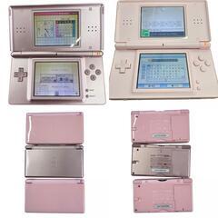 186000 現状品 Nintendo 任天堂 ニンテンドウ  ニンテンドーDS Lite  USG-001  メタリックローズ　ピンク 3点まとめ売り [0000000001795]の画像