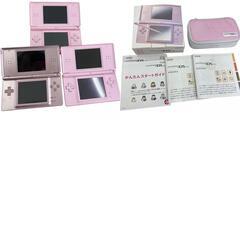 186000 現状品 Nintendo 任天堂 ニンテンドウ  ニンテンドーDS Lite  USG-001  メタリックローズ　ピンク 3点まとめ売り [0000000001795]の画像