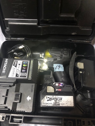 ③ハイコーキ18vインパクトドライバWH18DDL2中古美品