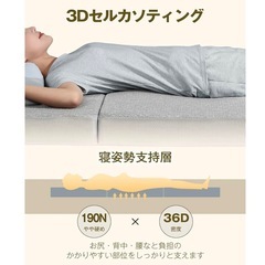 新品 マットレス セミダブル　厚さ10cm  の画像