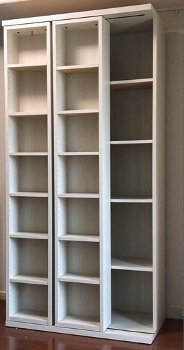 ニトリWスライド本棚(M BS003 WW) 高さ180cm