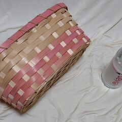 【まだ受付中】未使用品 フラワーアレンジメント バスケット 籐カゴ かご 白 早い者勝ちです✨✨の画像