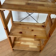 木の棚　（高さ調整可・縦120横  55奥行き30）の画像