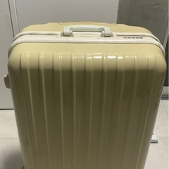 【引取限定・2色セット可】元値4万円相当 大容量スーツケース 黒＆クリームイエロー LLサイズ 100L級の画像