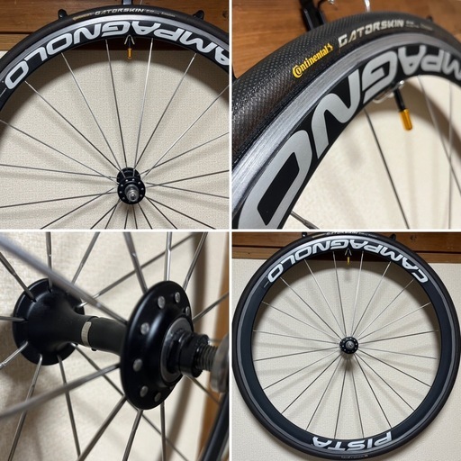 Campagnolo Pistaトラックホイールセット チューブラータイヤ付
