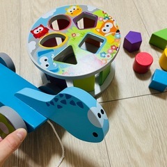 jadore　かめ　引っ張る　ジャドール　木製　かめ　型はめ　ブロック　積み木　の画像