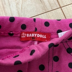 ベビードール、ハーフパンツ、80、ドットの画像