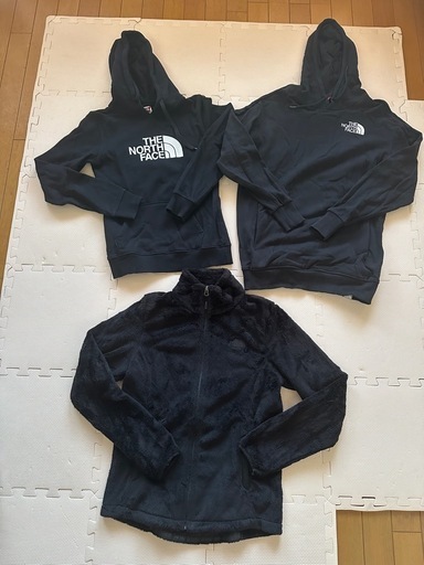 THE NORTH FACE ブラックパーカー 3点セット XS