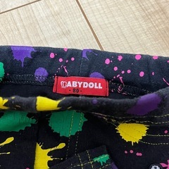 ベビードール、ハーフパンツ、80、インクの画像