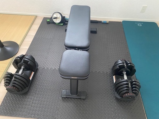 可変式ダンベル40kg×2SET+ベンチ+マット付