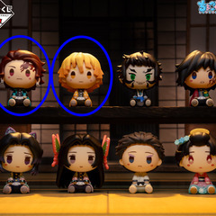 一番くじ『鬼滅の刃～雷の兄弟～』ちょこのっこフィギュア２個セットの画像