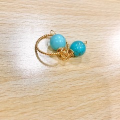 本日サービス特価！ハンドメイドのターコイズリングの画像