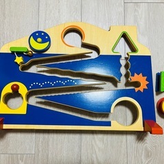 知恵玩具　あそびいっぱいスロープ　エドインター　木製の画像